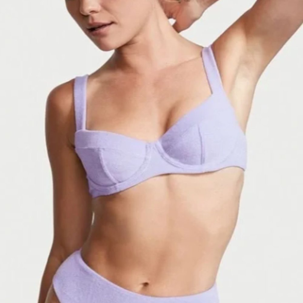 Victoria Secret Swimwear Essential Wicked Bikini Top Lavender